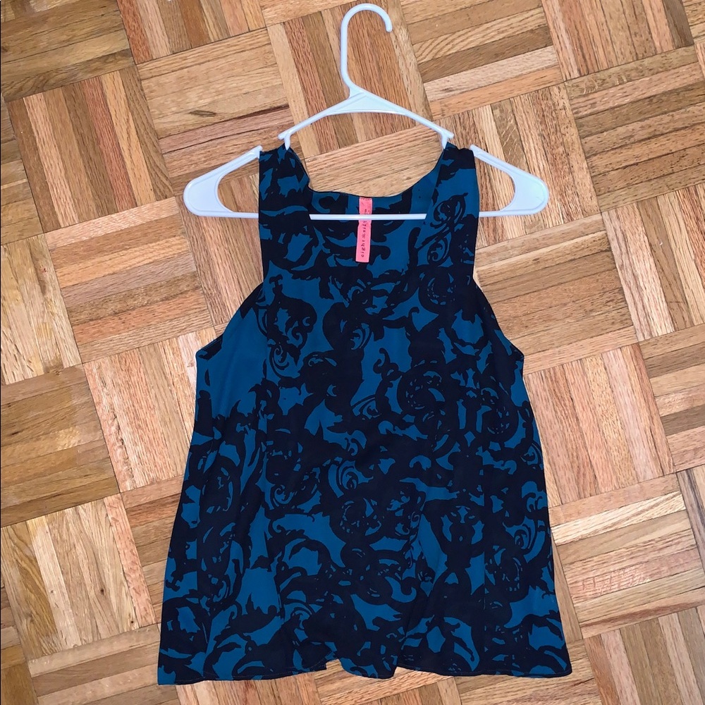 NWOT Blousy Tunic - Teal & Black - Women’s Size Small
